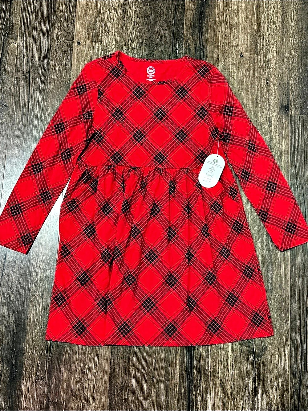 OshKosh B'gosh Girls Red Plaid Dress NWT